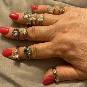 10 beautiful rings size 7-8